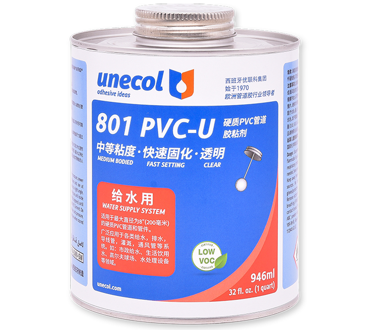 優(yōu)聯(lián)科unecol801膠水  801PVC-U透明